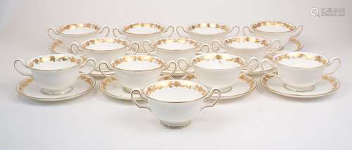 A group of Wedgwood twin handled pudding bowls, 20th Century...