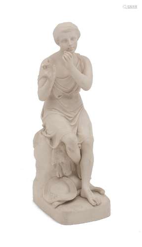 After R. Monti, a Victorian Copeland Parian figure of a boy ...