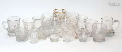 A large group of assorted glassware, 19th/20th century, to i...