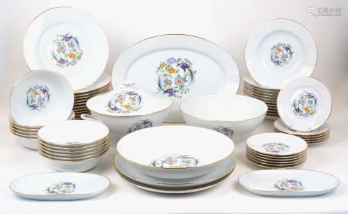 A modern Limoges dinner and dessert service, decorated with ...