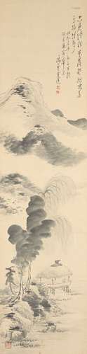 A collection of 19th century Japanese and Chinese scrolls, t...