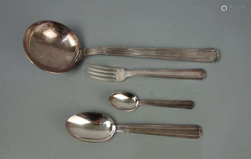 PLATED ART NOUVEAU CUTLERY