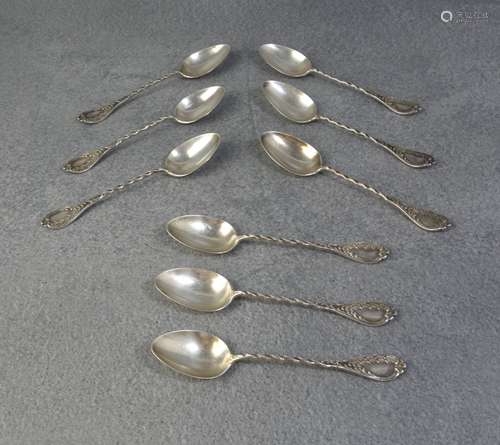 NINE COFFEE SPOONS