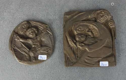 2 JOSEPH KRAUTWALD RELIEFS