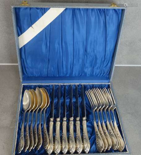 SILVER CUTLERY FOR 6 PERSONS