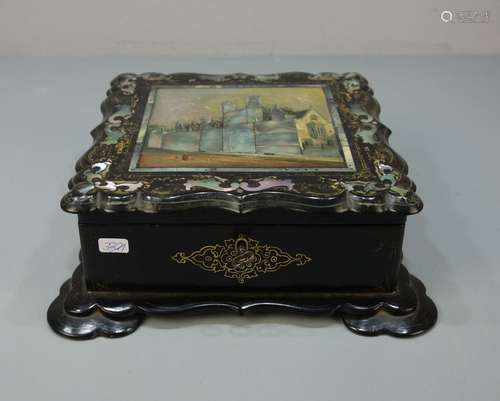 LACQUER BOX WITH MOTHER-OF-PEARL