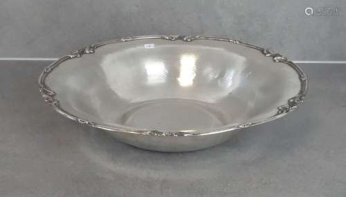 LARGE SPANISH SILVER BOWL OF HISTORICISM