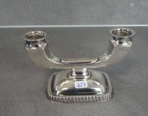 SILVER CANDLE STAND