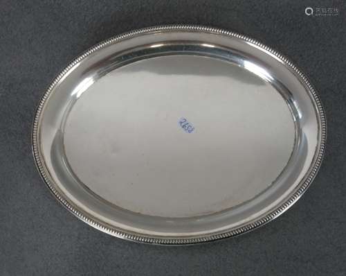 SMALL SILVER TRAY / OVAL BOWL