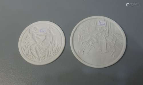 TWO LITHOPHANIA DISCS