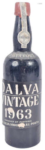 ONE BOTTLE OF DALVA VINTAGE 1963 PORT