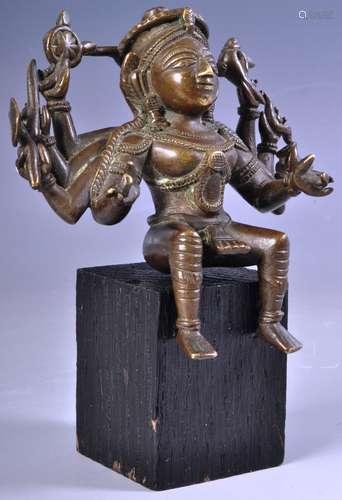 EARLY 20TH CENTURY INDIAN HINDU BRONZE OF SHIVA NATARAJA