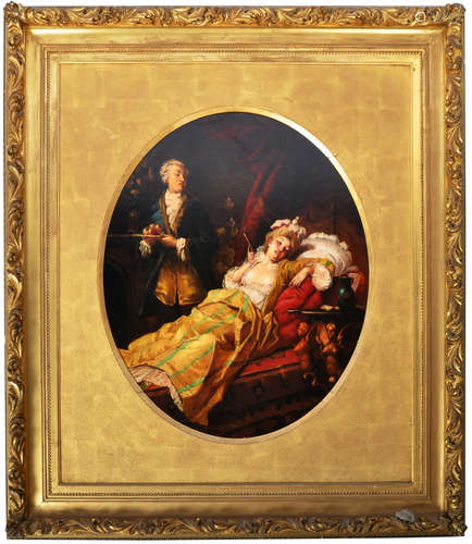 LATE 19TH CENTURY FRENCH OIL ON BOARD PAINTING