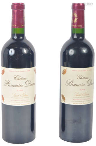 TWO BOTTLES OF 750 ML 2005 CHATEAU BRANAIRE DUCRU