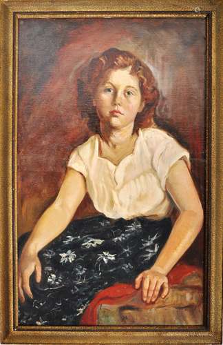 WINIFRED BOURNE MEDWAY (1882-1969) PORTRAIT OF ROSEMARY BRAN...