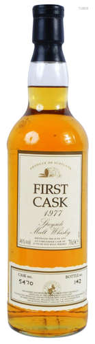 SINGLE BOTTLE OF FIRST CASK 1977 SCOTCH WHISKY