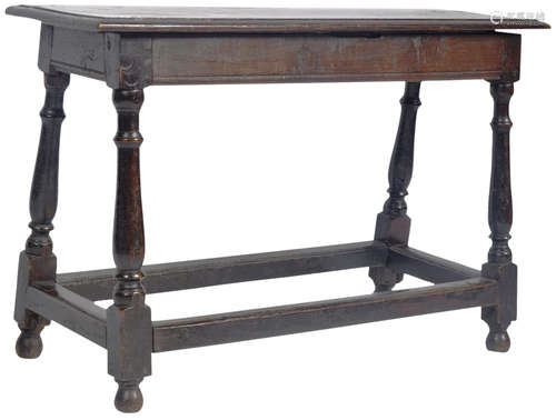 17TH CENTURY JACOBEAN PEG JOINTED OAK STOOL