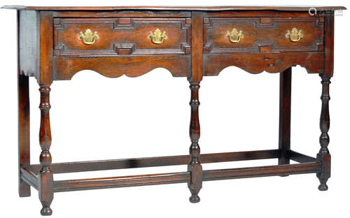 19TH CENTURY GEORGE II MANNER OAK DRESSER BASE