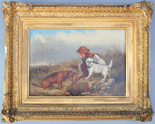 JAMES HARDY JUNIOR 19TH CENTURY OIL ON CANVAS PAINTING