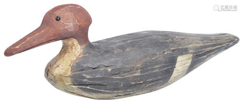 HAND CARVED FOLK ART DECOY DUCK