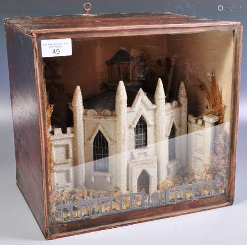 19TH CENTURY VICTORIAN ARCHITECTURAL DIORAMA