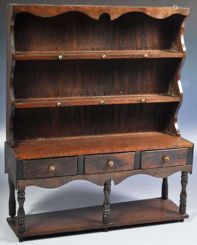 19TH CENTURY VICTORIAN APPRENTICE PIECE WELSH DRESSER