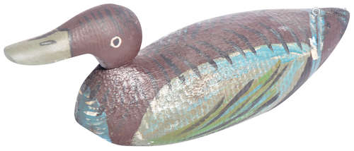 FOLK ART HAND CARVED DECOY DUCK