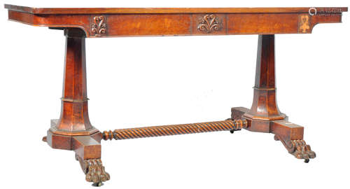 19TH CENTURY MAHOGANY LIBRARY TABLE