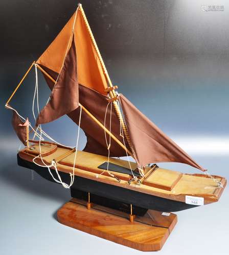 EARLY 20TH CENTURY SCRATCH BUILT MODEL BOAT