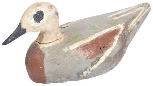 HAND CARVED FOLK ART DECOY DUCK