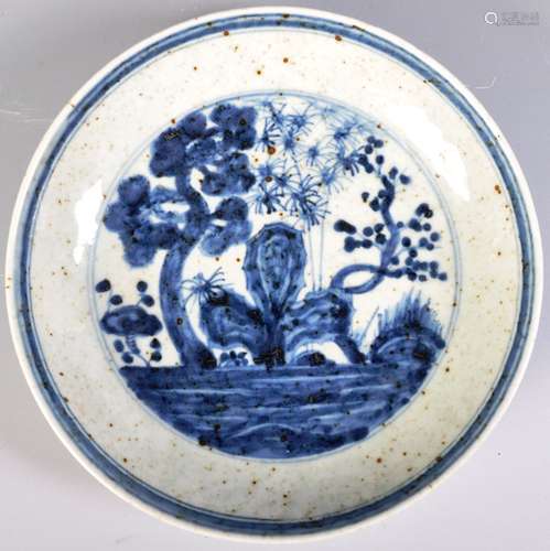 CHINESE BELIEVED MING DYNASTY XUAN DE PERIOD BLUE AND WHITE ...