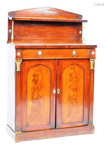 19TH CENTURY REGENCY MAHOGANY CHIFFONIER SIDEBOARD