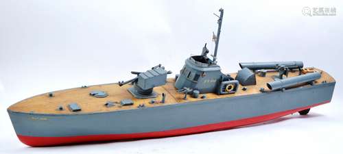 LARGE SCALE MODEL OF HIGGINS MOTOR TORPEDO BOAT