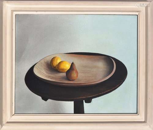 JOHN LANGTON ENGLISH OIL ON CANVAS STILL LIFE PAINTING