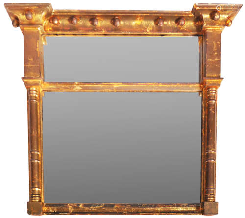 19TH CENTURY REGENCY GILT FRAMED MIRROR