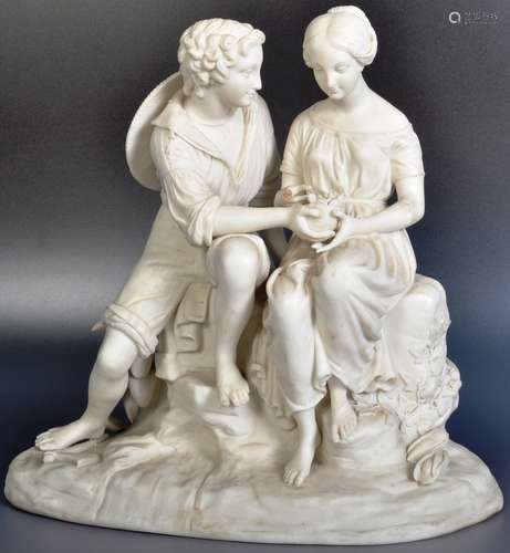 AFTER CUMBERWORTH - COPELAND FIGURINE GROUP OF PAUL ET VIRGI...