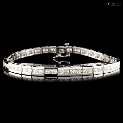 14K Gold 4.00ctw Diamond Bracelet