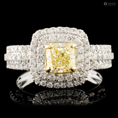 18K Gold 1.30ctw Fancy Diamond Ring