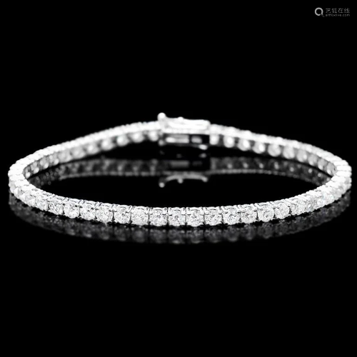 18k White Gold 7.50ct Diamond Bracelet