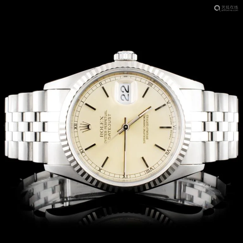 Rolex SS Oyster DateJust Wristwatch