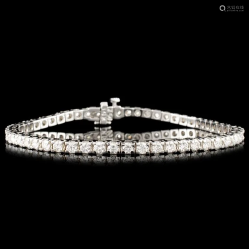 14K Gold 4.28ctw Diamond Bracelet