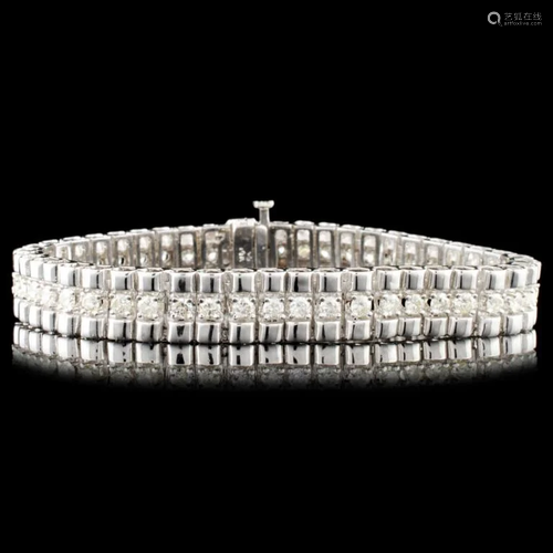 14K Gold 4.00ctw Diamond Bracelet