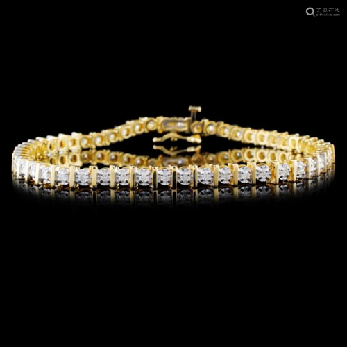 14K Yellow Gold 1.00ctw Diamond Bracelet