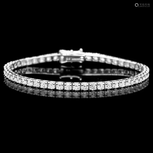 18k White Gold 5.00ct Diamond Bracelet