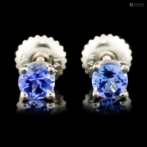 14K Gold 0.70ctw Tanzanite Earrings