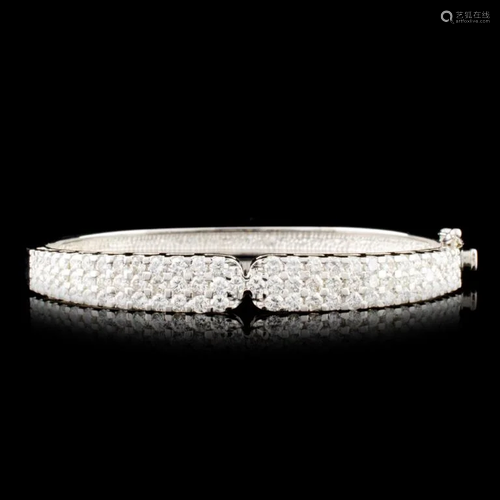 14K Gold 4.21ctw Diamond Bangle