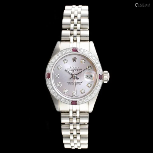 Rolex DateJust Diamond Ladies Watch