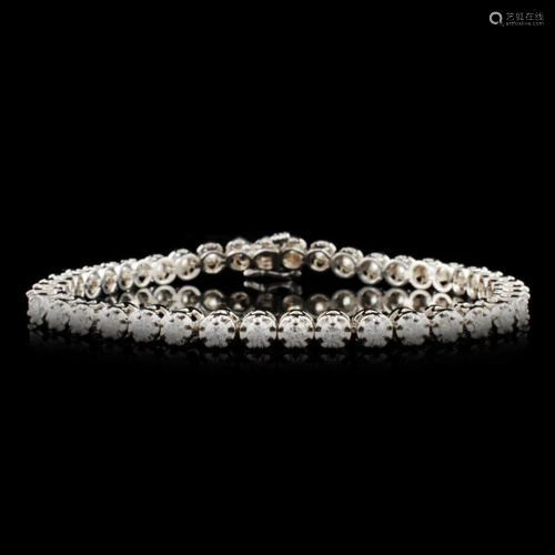 14K Gold 3.28ctw Diamond Bracelet