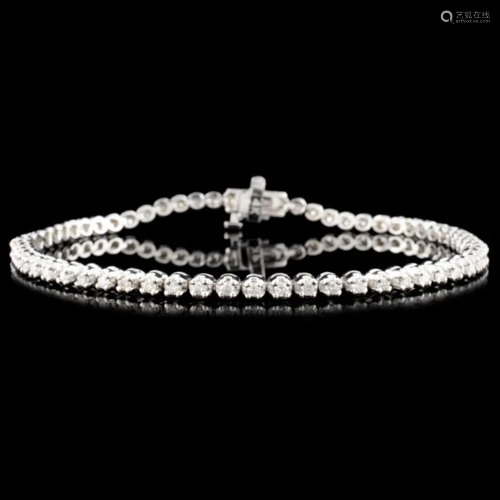 14K Gold 1.00ctw Diamond Bracelet