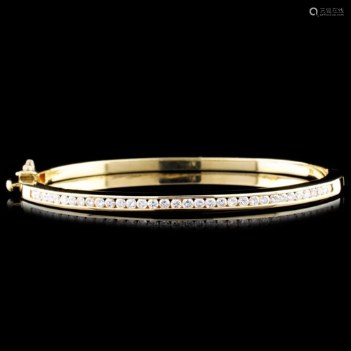 14K Gold 1.12ctw Diamond Bracelet